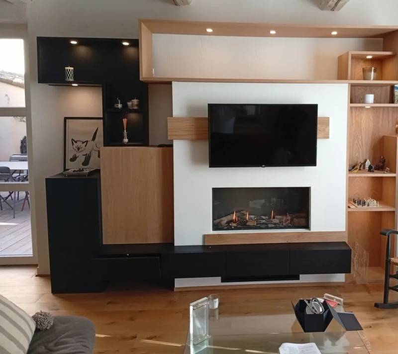 Création d'une cheminée au gaz de ville